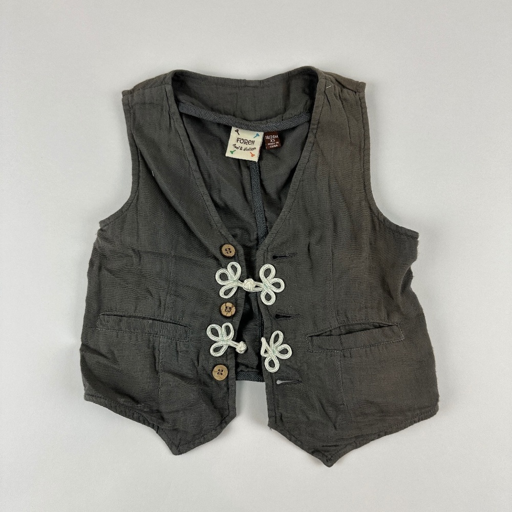 Fore Vest Girls 18/24M XS Gray